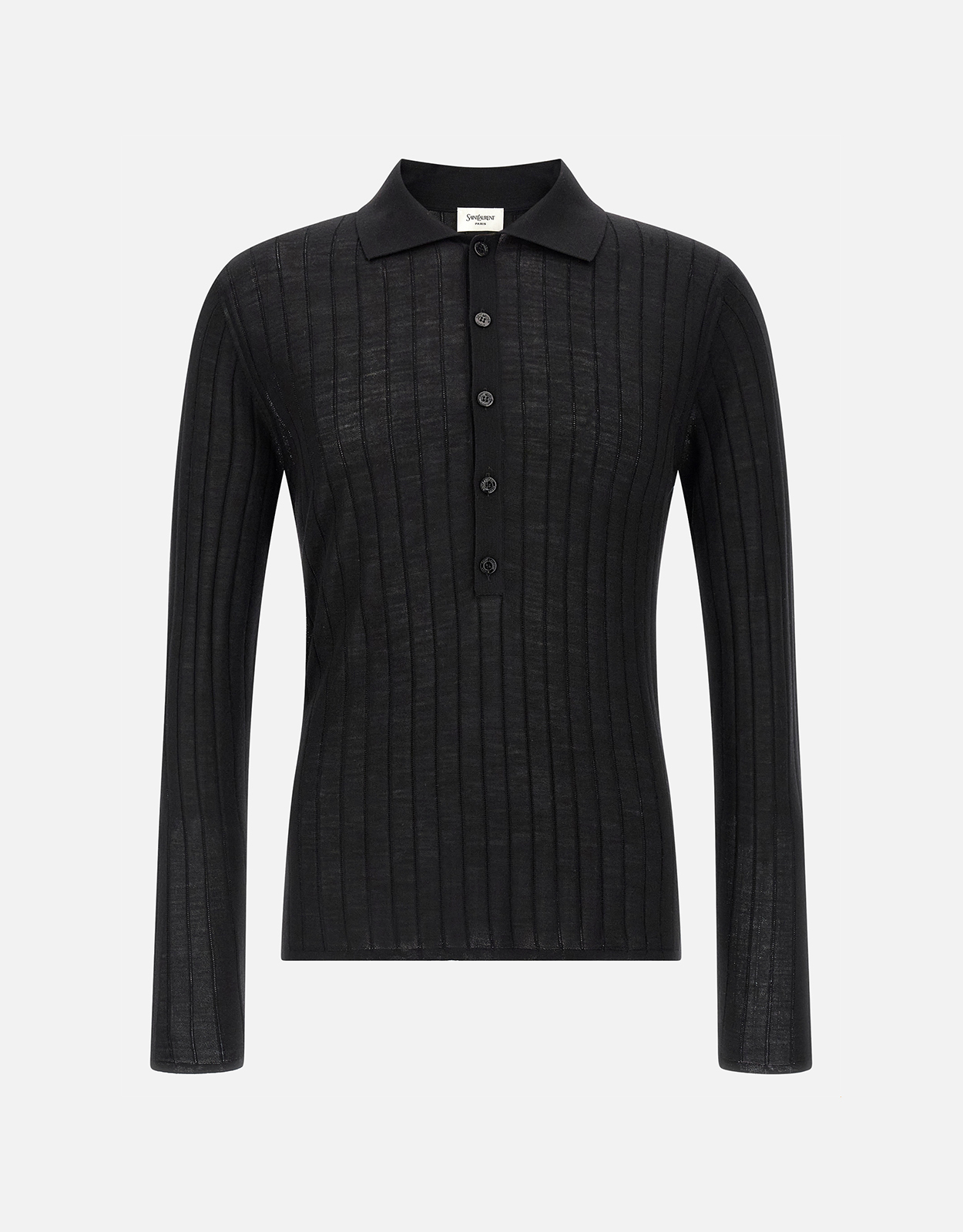 サンローランポロシャツ Saint Laurent メンズ ポインテール ウール ポロ シャツ (すべての新品