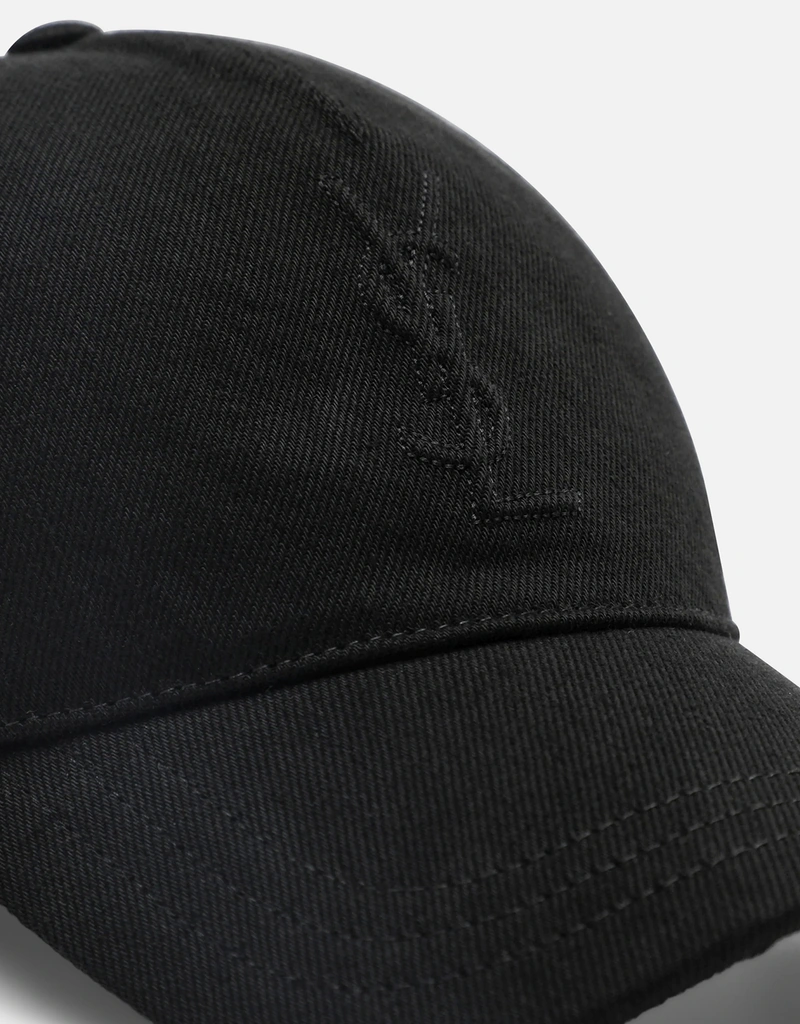 Saint Laurent Cassandre コットン ベースボールキャップ (ぼうし