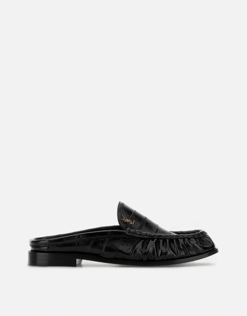 Saint Laurent Men's Eel Leather Le Loafers Slippers () IFCHIC.COM