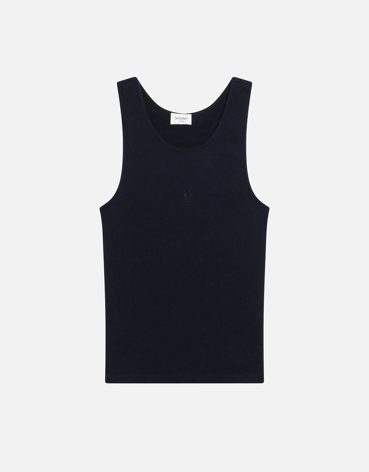 Saint Laurent Cassandre リブ コットンジャージー タンクトップ