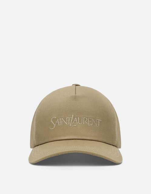 Saint Laurent コットン 刺繍 Logo ベースボールキャップ (ぼうし