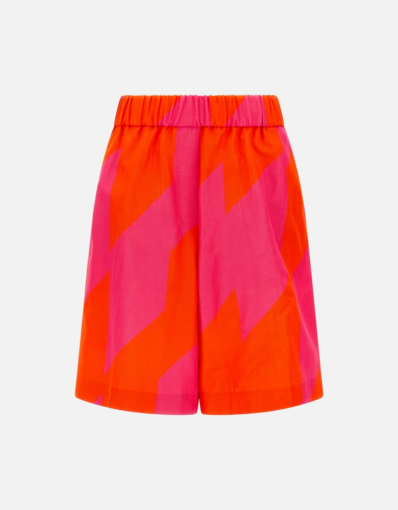 Dries Van Noten プリントモアレコットン混ワイドショーツ (すべての Dries Van Noten プリントモアレコットン混ワイドショーツ (すべての