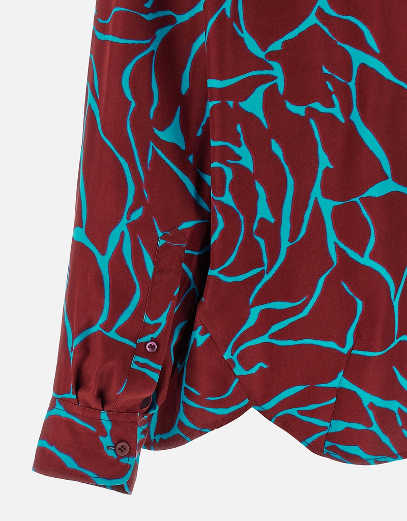 Dries Van Noten ビスコースフローラルパジャマシャツ Dries Van Noten Casia ビスコース フローラル プリント オーバー
