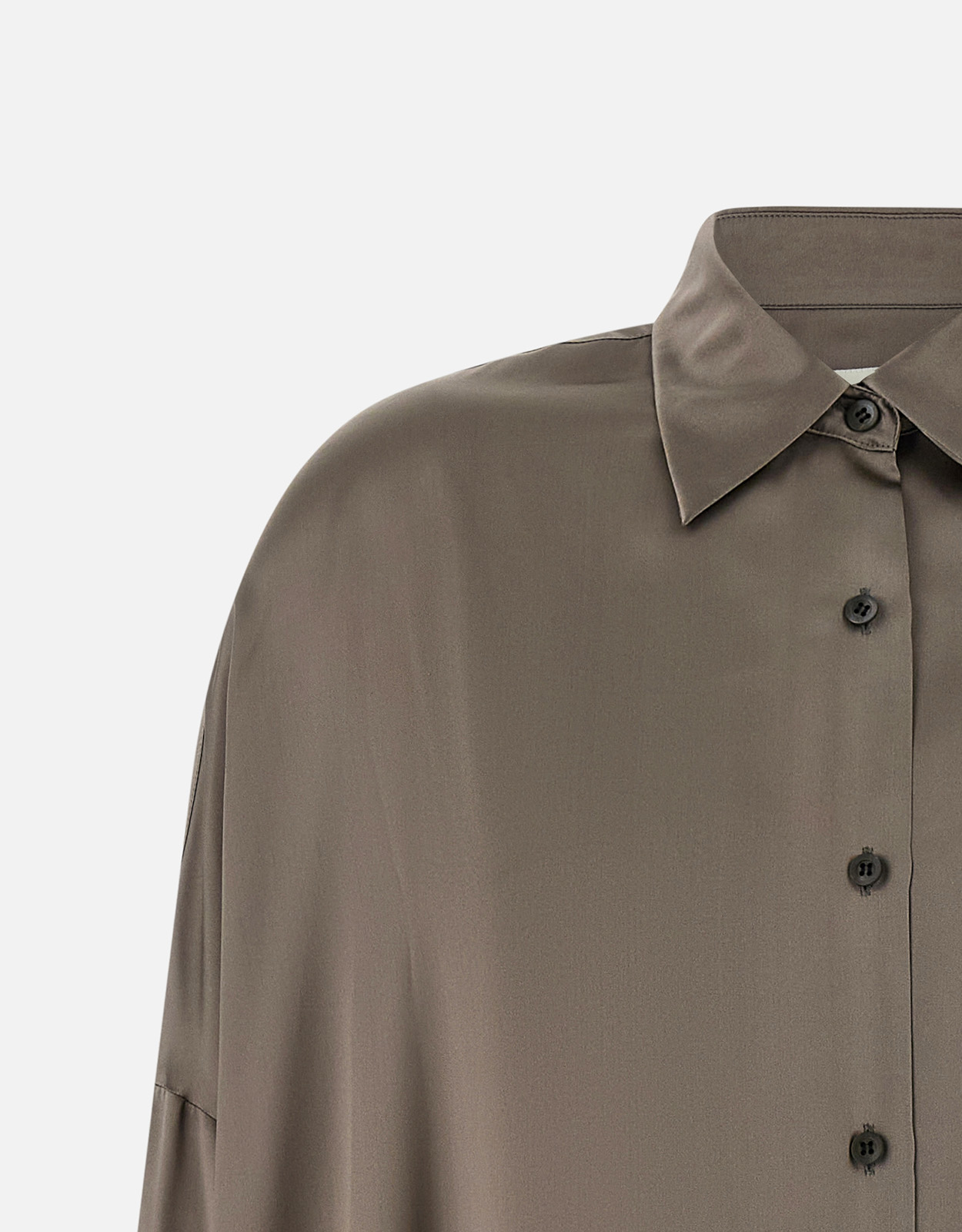 Dries Van Noten Casia 光沢シルク シャツ (すべての新品) IFCHIC.COM