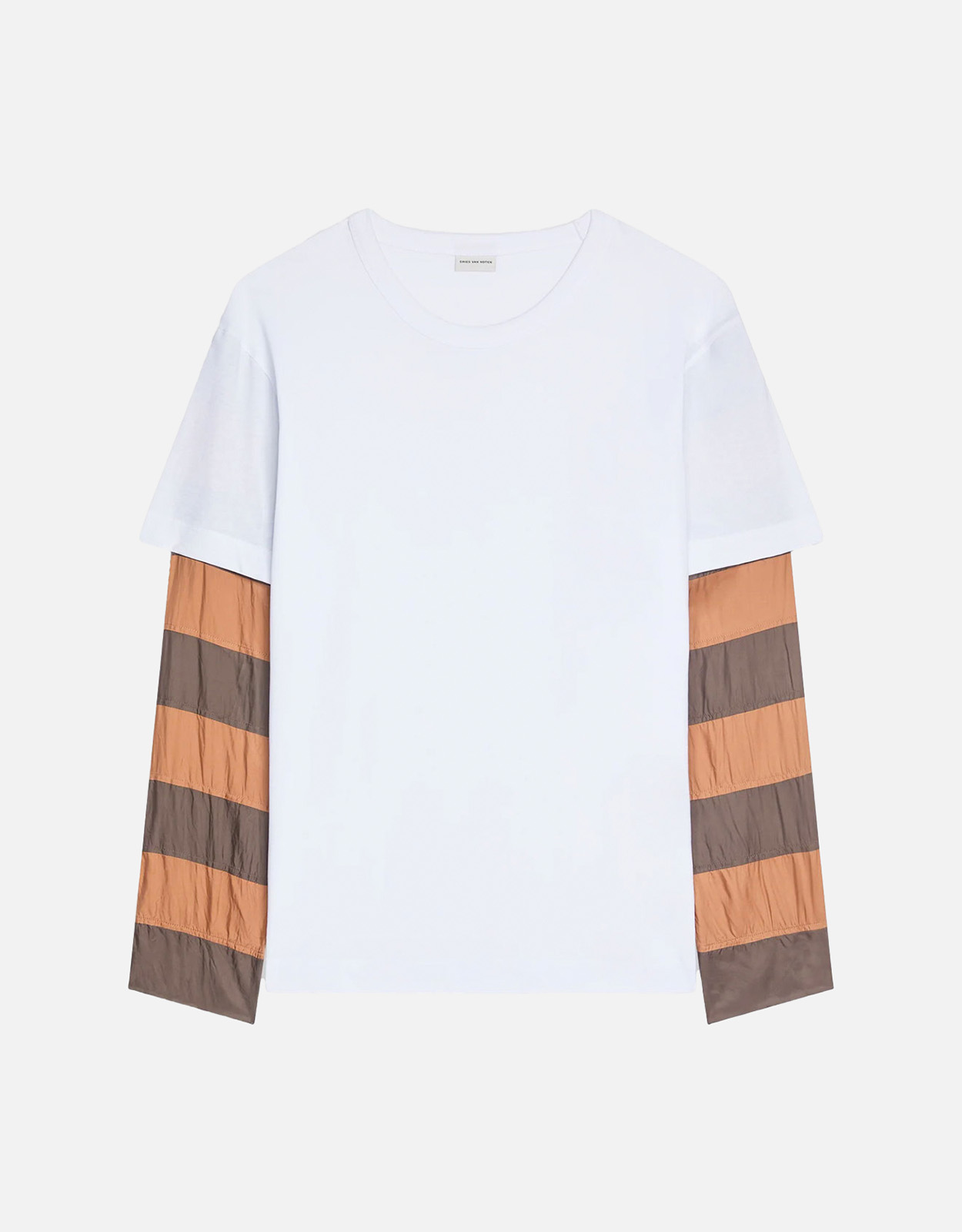 Dries Van Noten メンズ ルーズフィット コントラスト ストライプ