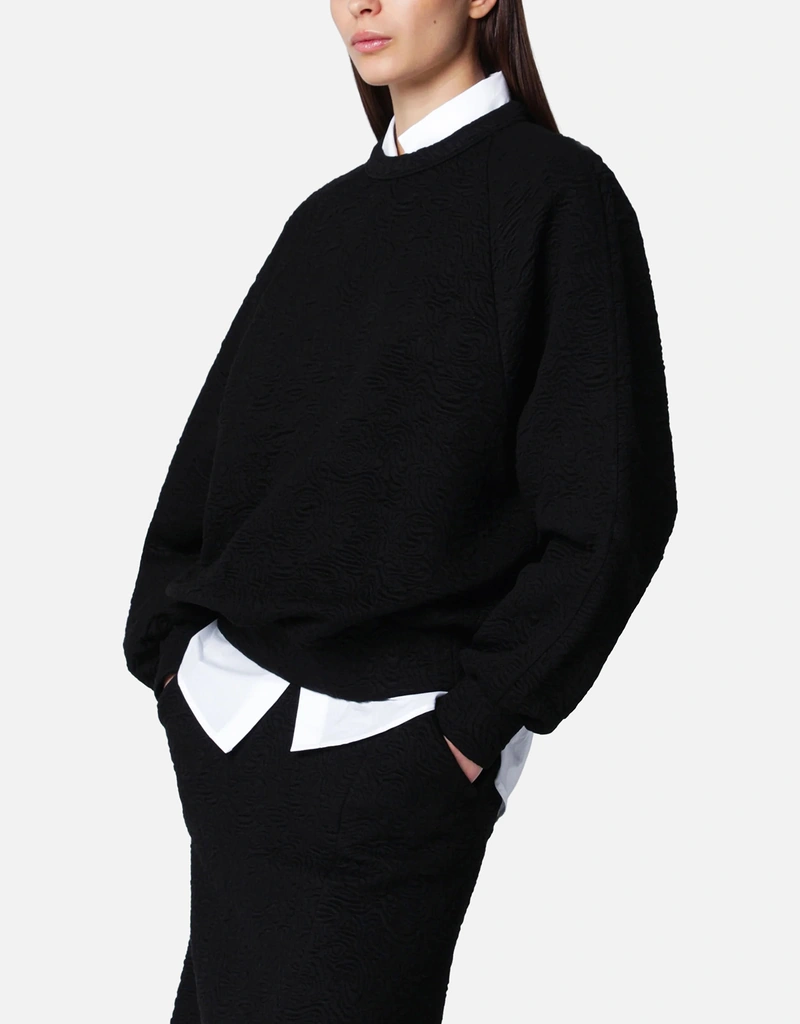 Dries Van Noten ビスコースブレンド クルーネック 大学T (トップス