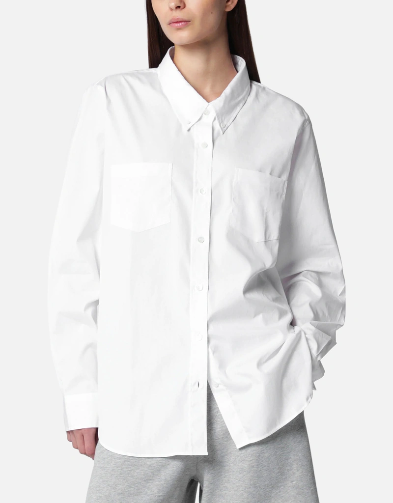 white christmas dresses Cotton Silk Loan Loose-Fit Open Collar Shirt M