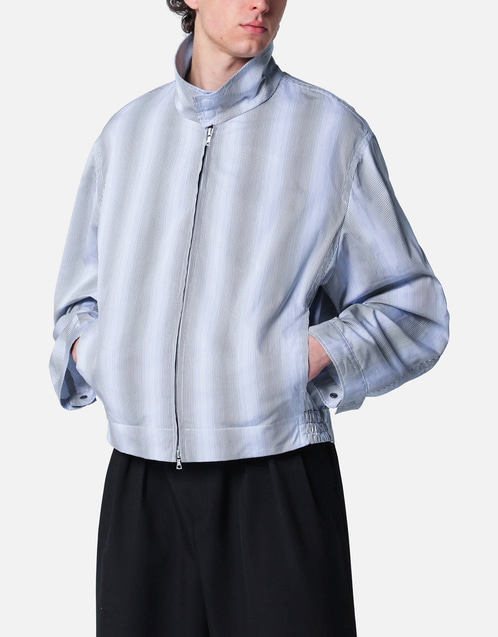 Dries Van Noten テクスチャーストライプ ジップ ジャケット (すべての