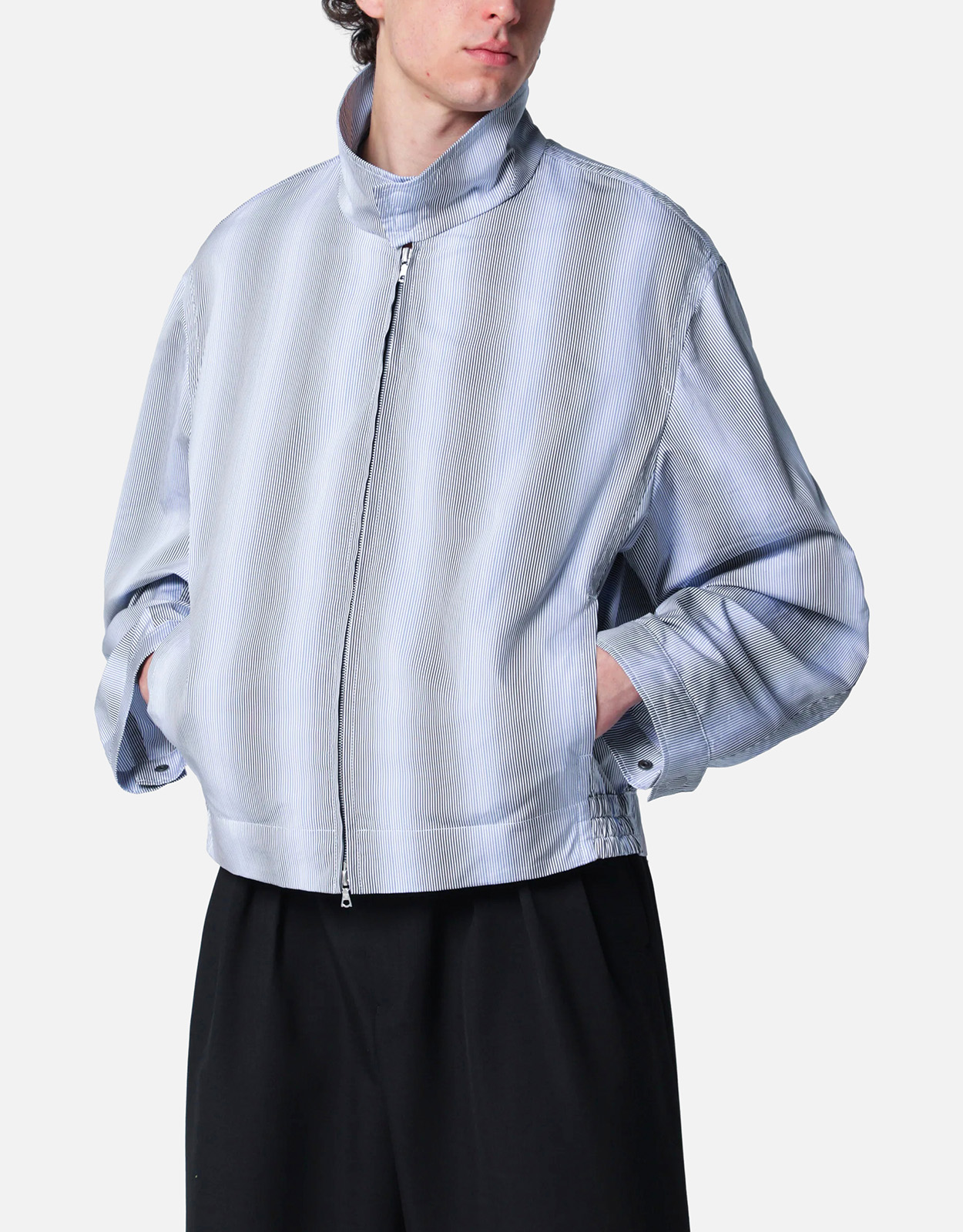Dries Van Noten テクスチャーストライプ ジップ ジャケット (すべての