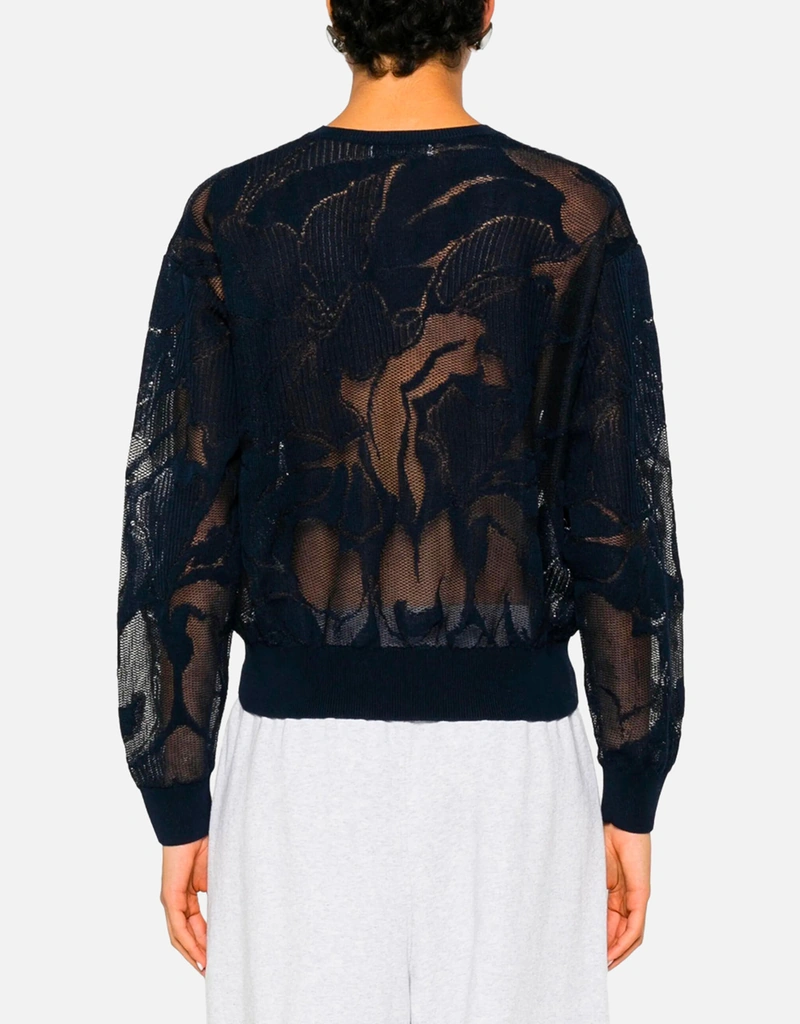 Dries Van Noten Torion レース コットン Vネック セーター (すべての