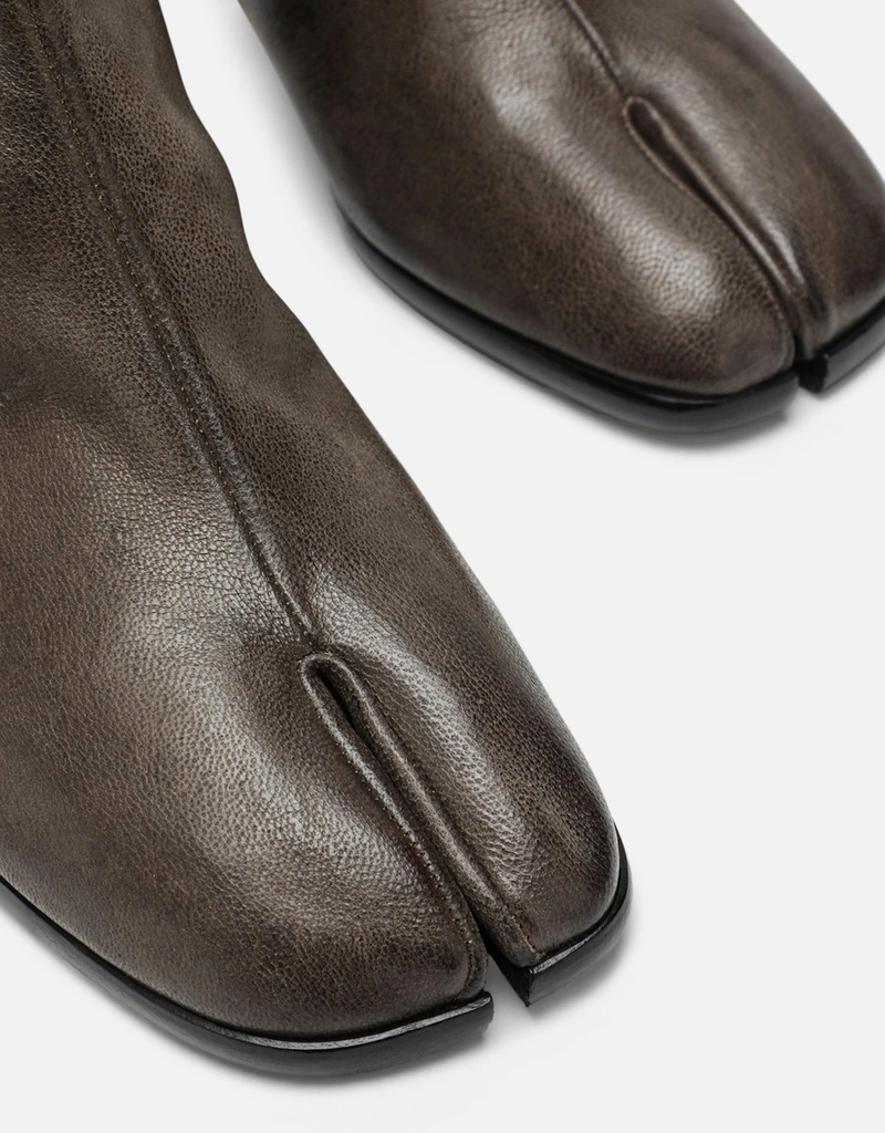 Maison Margiela Men's Olive Green Leather Tabi Ankle Boots () IFCHIC.COM Maison Margiela Men's Olive Green Leather Tabi Ankle Boots () IFCHIC.COM