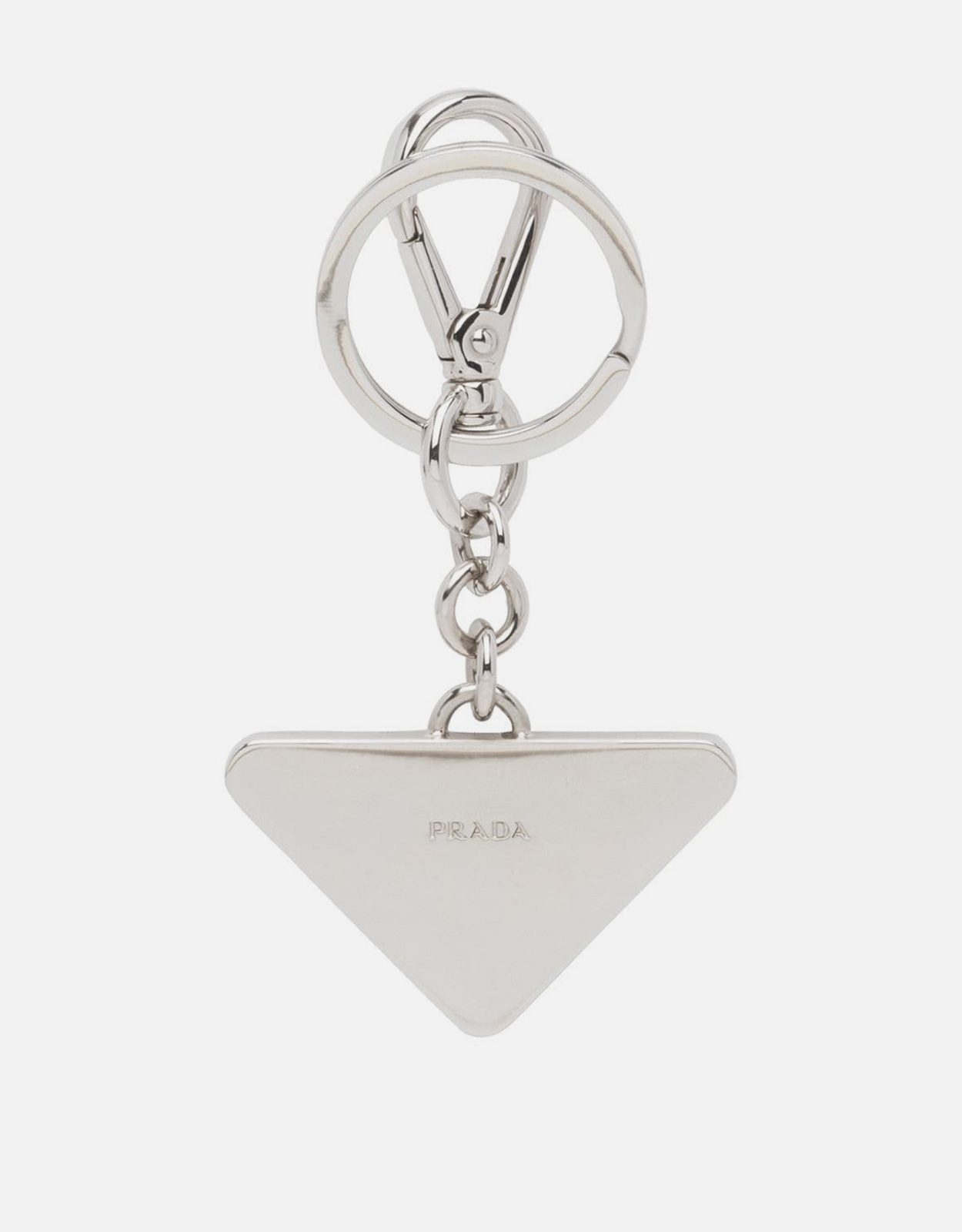 Prada メンズサフィアーノレザーアンドメタルキー チェーン