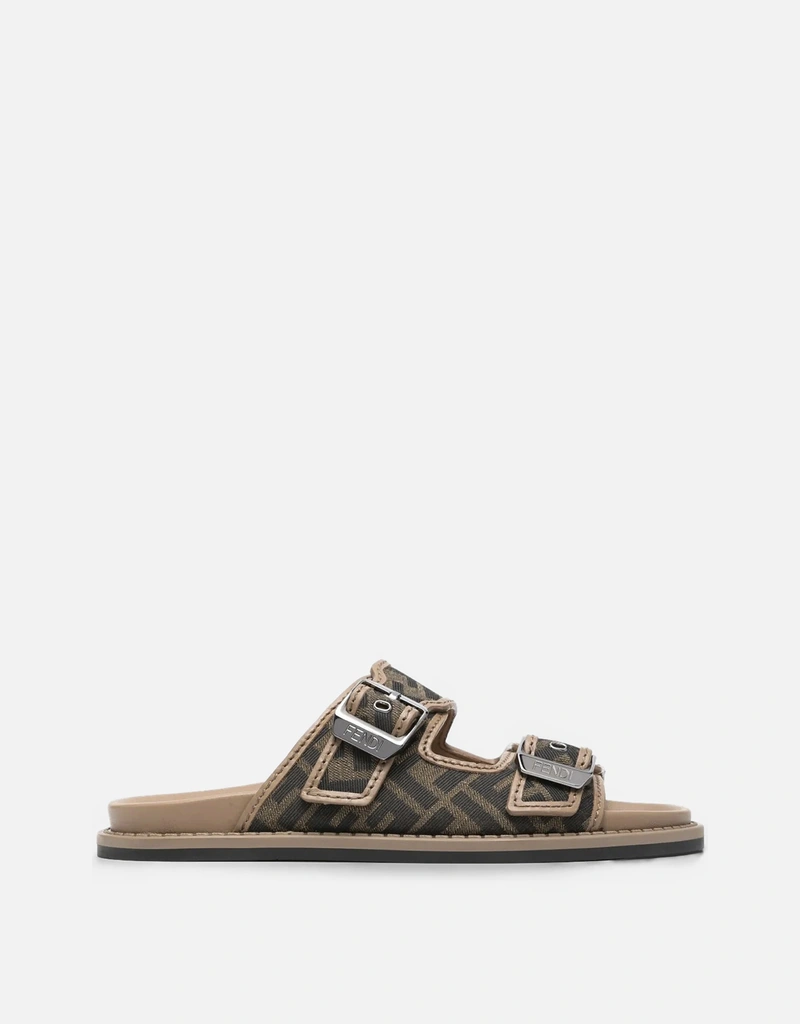 Fendi メンズ FFジャカードファブリックサンダル (サンダル) IFCHIC.COM