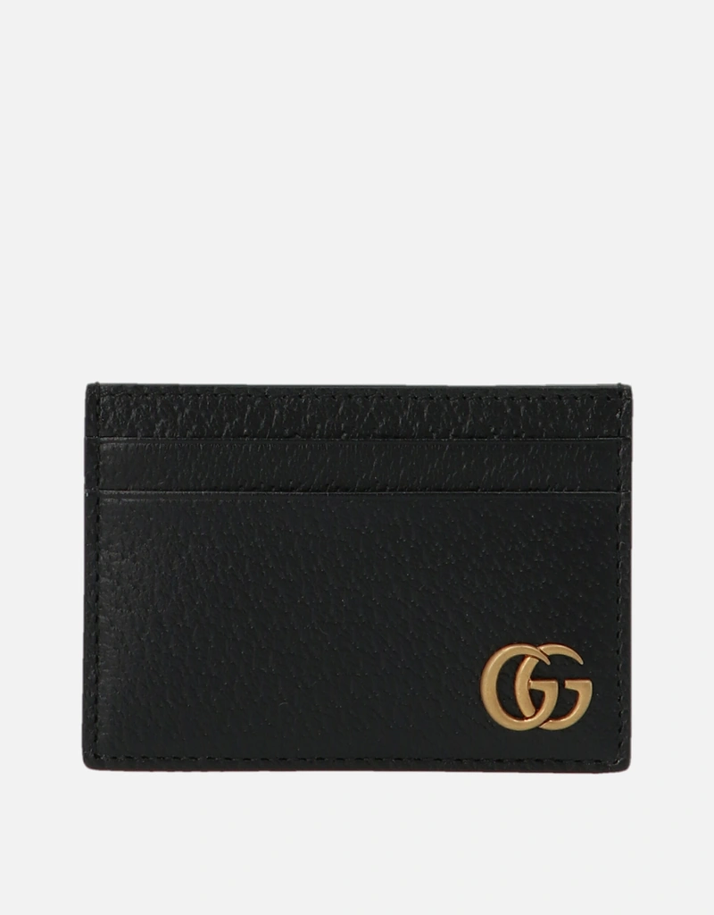 Gucci メンズブラックレザーマネークリップ (アクセサリ,Wallets and