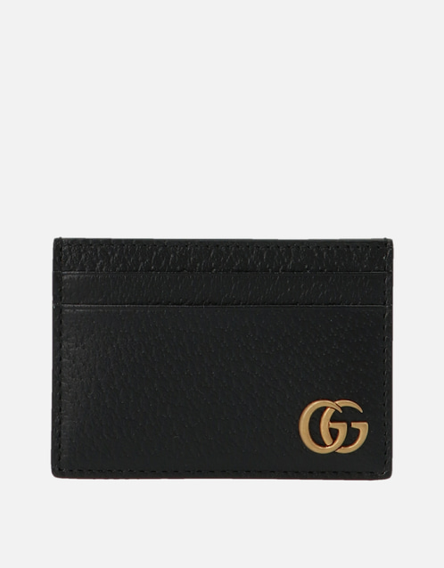BOY　GUCCI ブラック レザー マネークリップ Gucci メンズブラックレザーマネークリップ (Wallets and Small