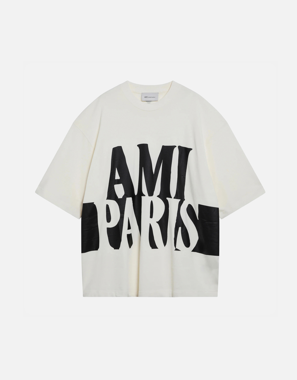 AMI Paris コットン Logo プリント Tシャツ (トップス) IFCHIC.COM