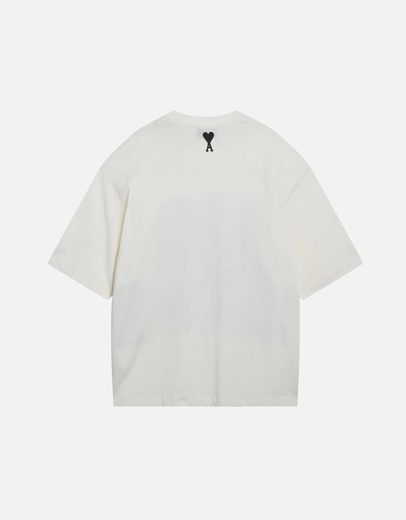 AMI Paris コットン Logo プリント Tシャツ (トップス) IFCHIC.COM