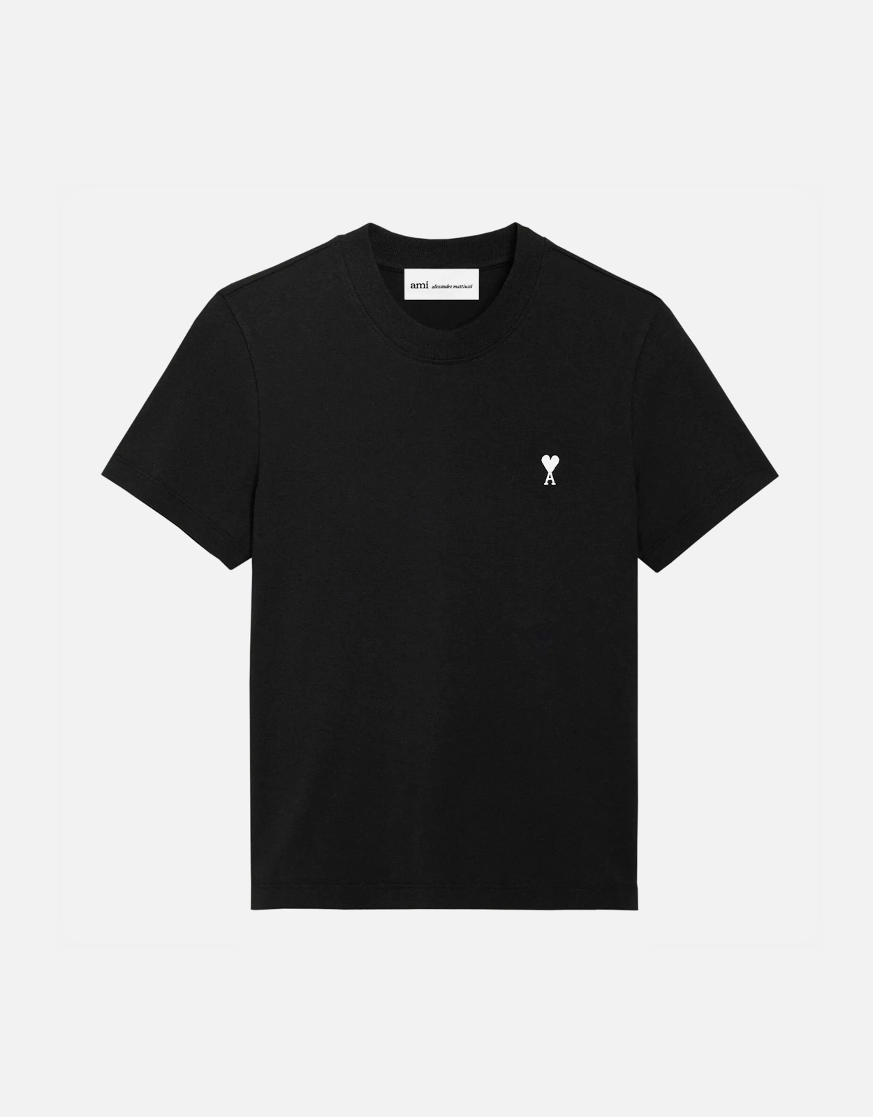 AMI Paris AMI Paris Black Cotton Ami De Coeur T-Shirt - XS　AMI Paris ブラック コットン アミ ドゥ クール T シャツ - XS
