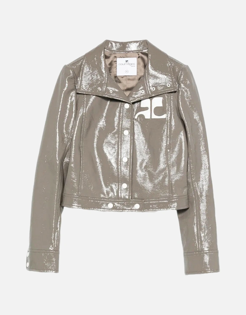 Courreges コットン混合ビニールジャケット (すべての新品) IFCHIC.COM