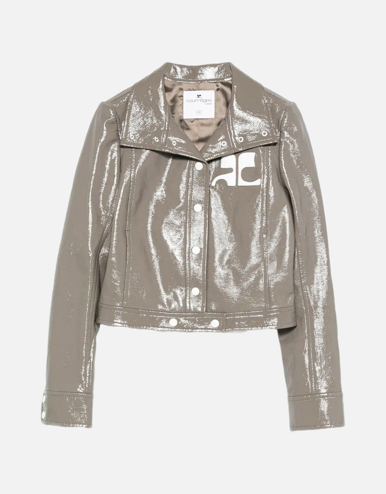 Courreges コットン混合ビニールジャケット (すべての新品) IFCHIC.COM