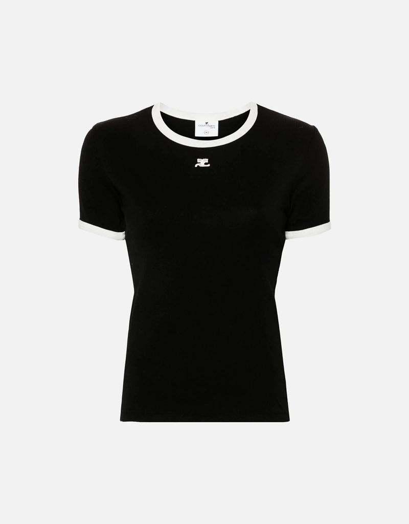 Courreges クラシックカラーコットンTシャツ (すべての新品) IFCHIC.COM