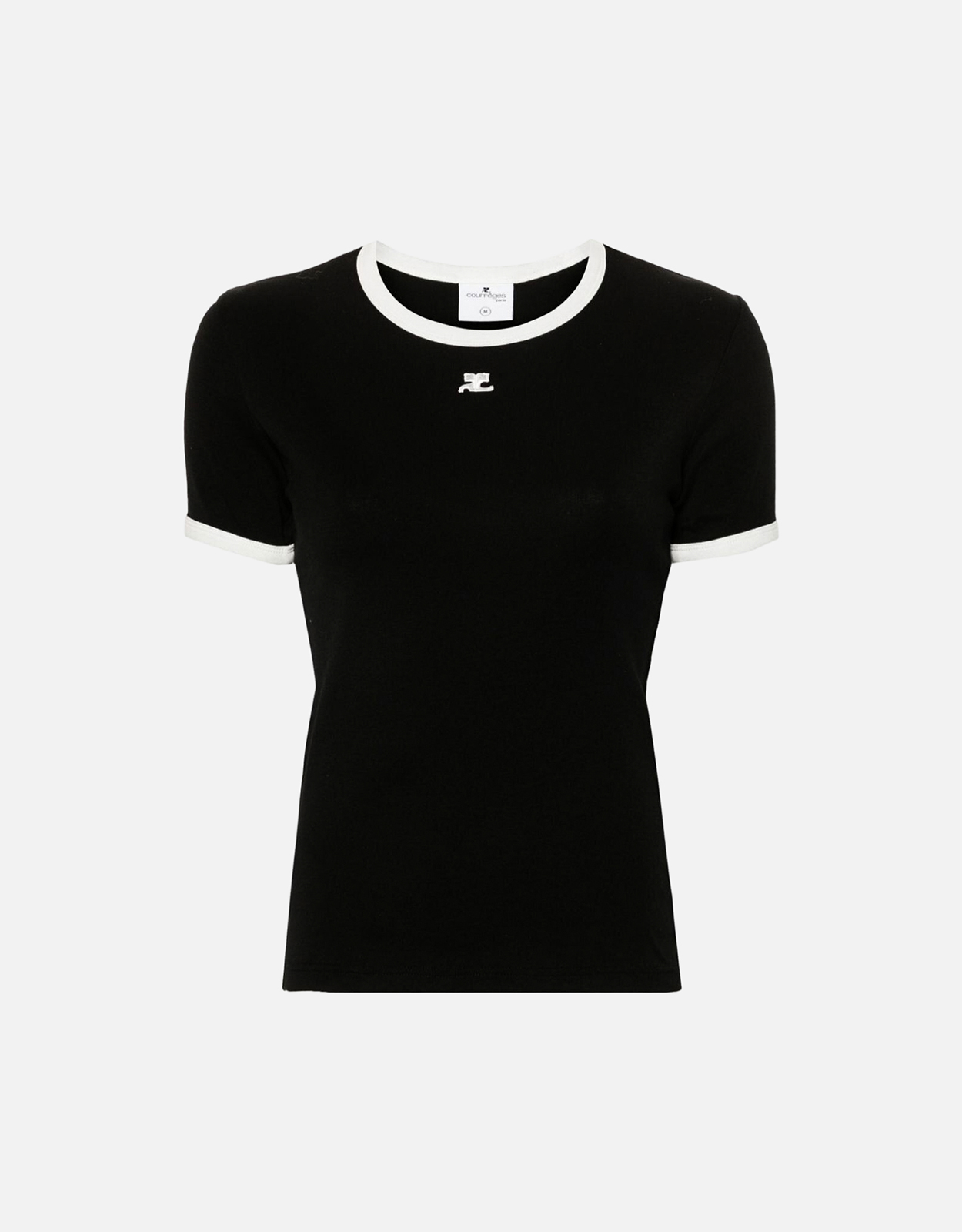 人気 COURREGES クロップド コットン Tシャツ 5090088.jpg