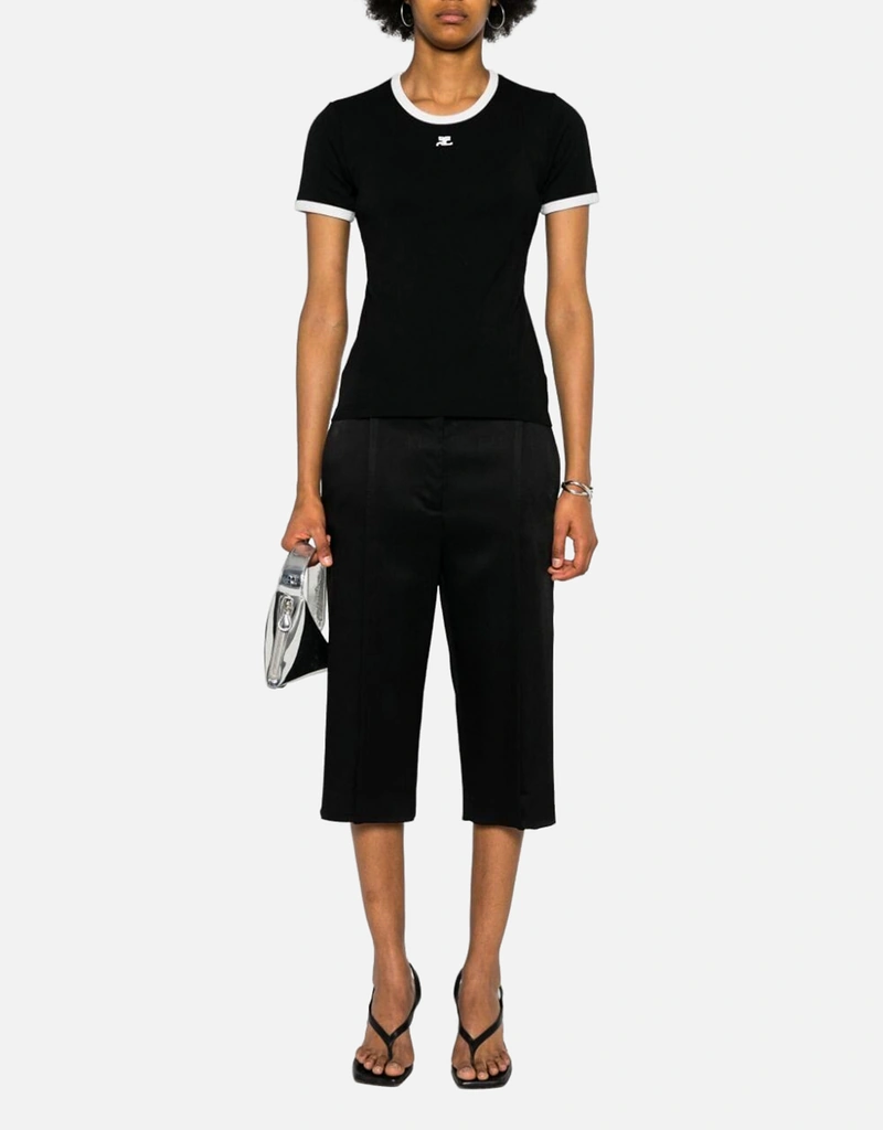 Courreges クラシックカラーコットンTシャツ (すべての新品) IFCHIC.COM