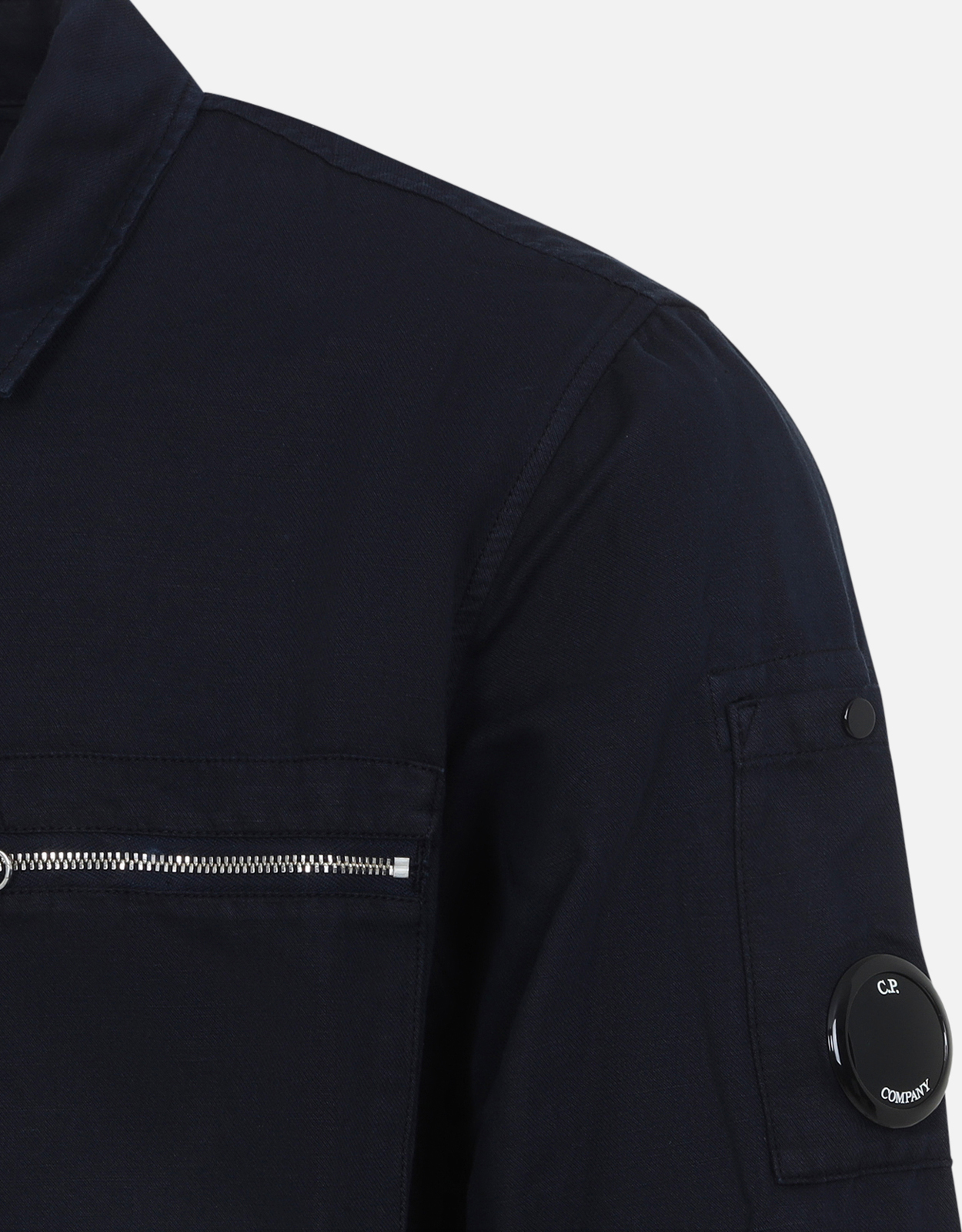 C.P. Company Men's Cotton Linen Lens Zip Overshirt (All New In C.P. Company Men's Cotton Linen Lens Zip Overshirt (All New In