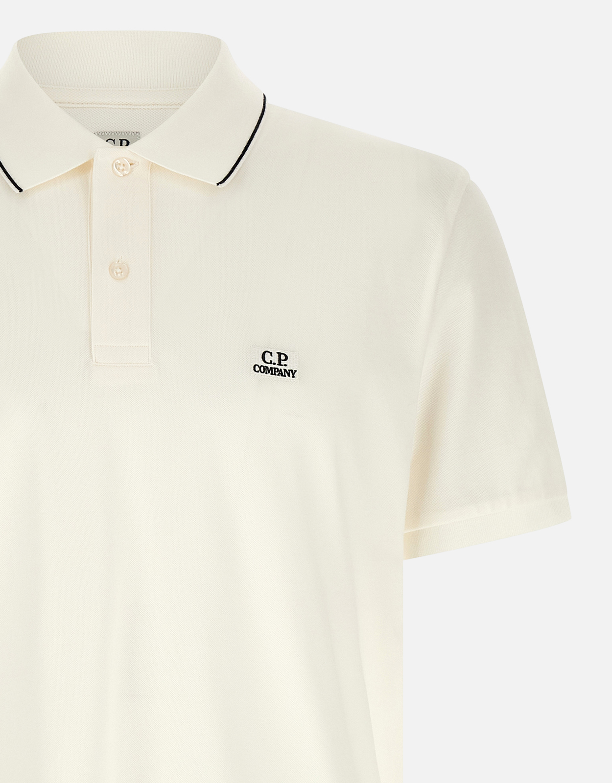 C.P. Company Men's Stretch Piquet Short Sleeve Logo Polo (All New