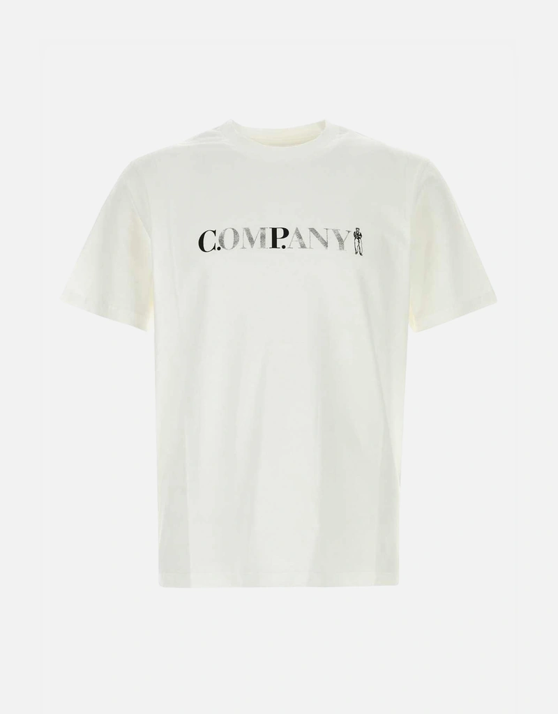 C.P. Company メンズ 白 コットン T-Shirt (すべての新品) IFCHIC.COM