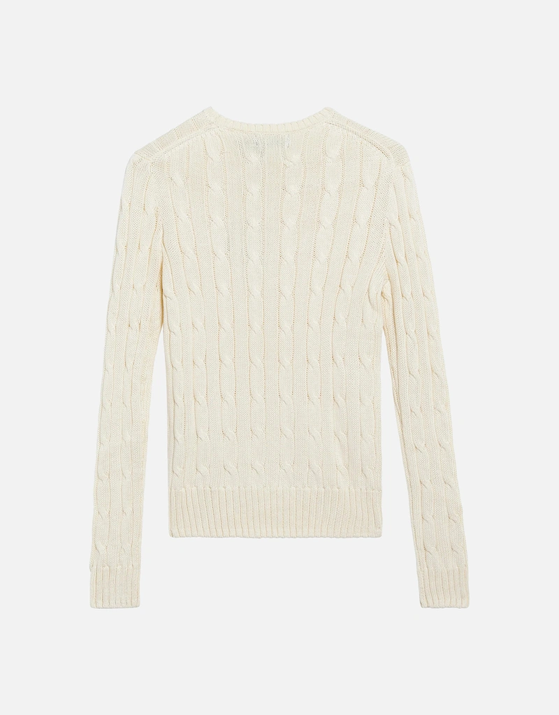 Polo Ralph Lauren クルーネック コットン ケーブルニット セーター