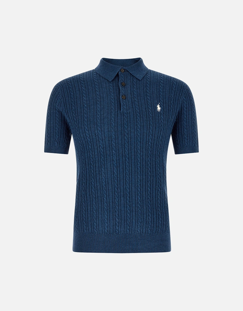 Polo Ralph Lauren メンズ ケーブルニット コットン ポロ セーター