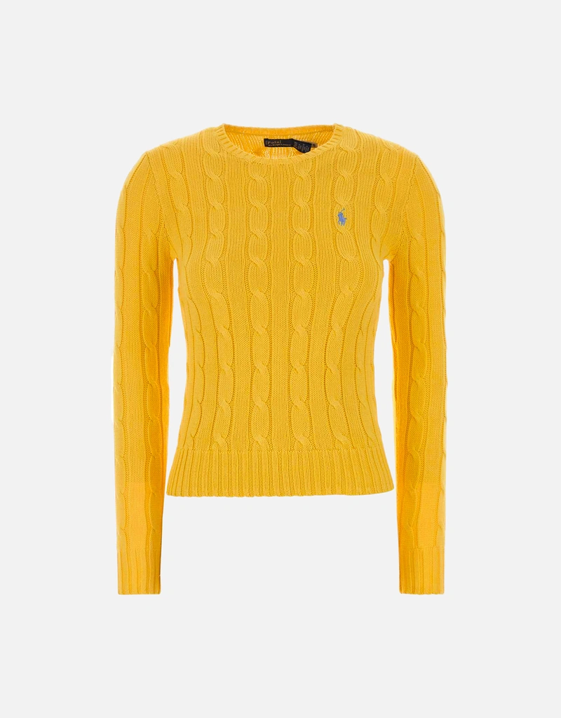 Polo Ralph Lauren ケーブルニットコットンクルーネックスウェット