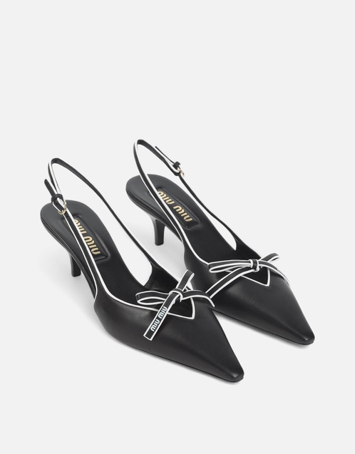 Miu Miu ハイヒールスリングバックシューズ | Slingbacks 新作・セール