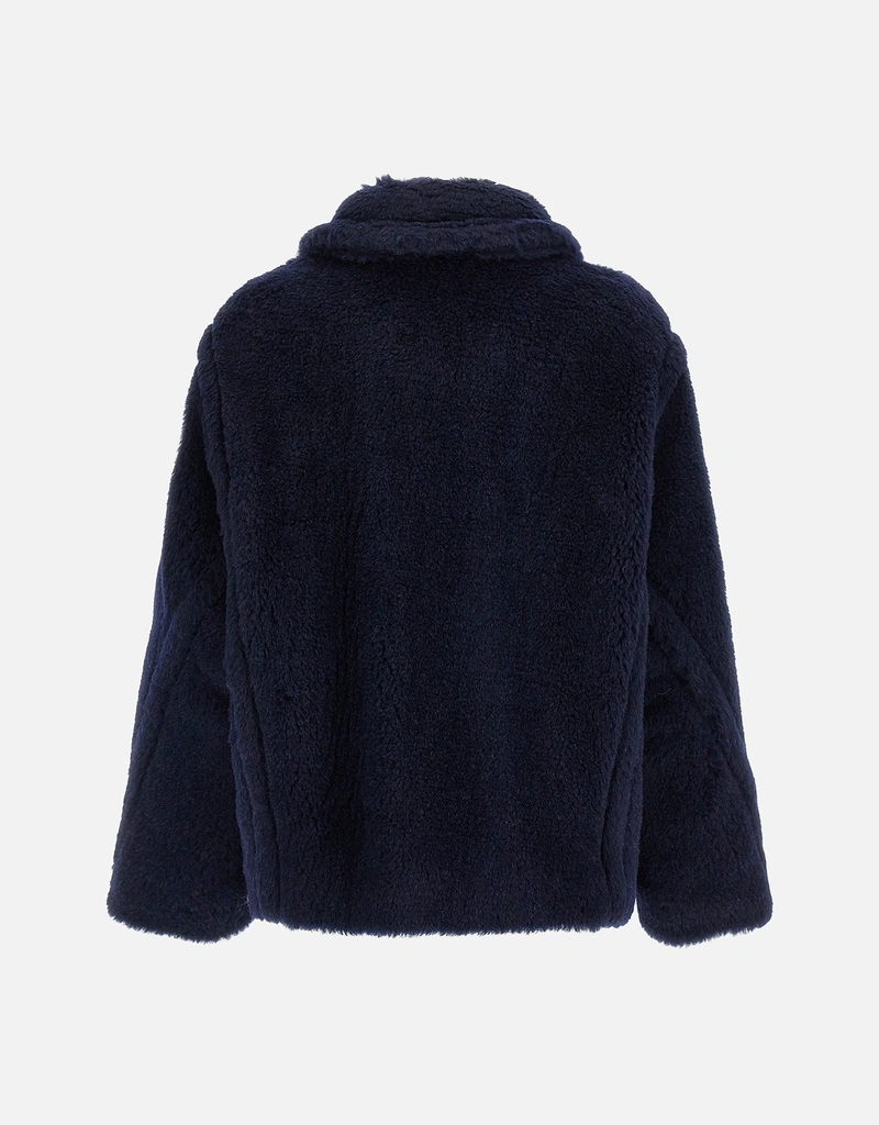 Max Mara MxmFuggito アルパカウールシルク混紡ショートコート (すべて