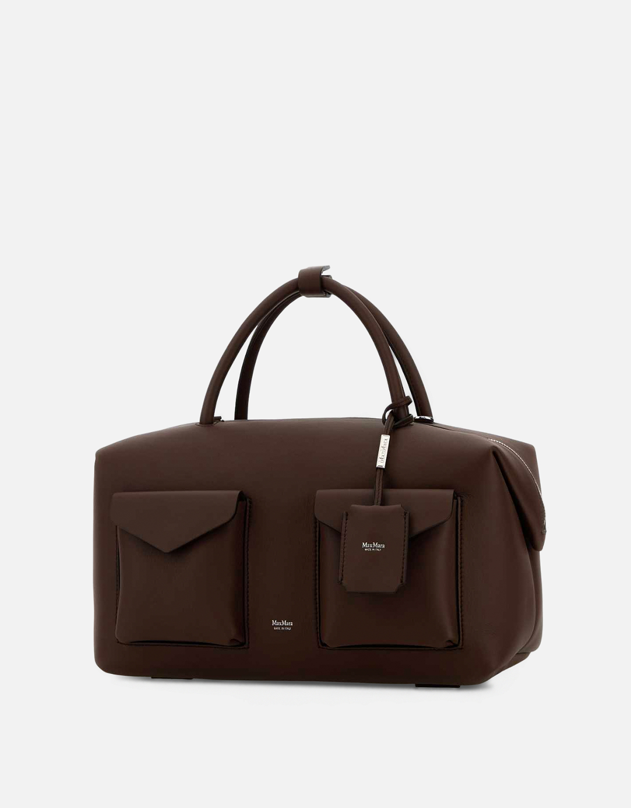 Max Mara ポケット付き大型レザーボストンバッグ () IFCHIC.COM