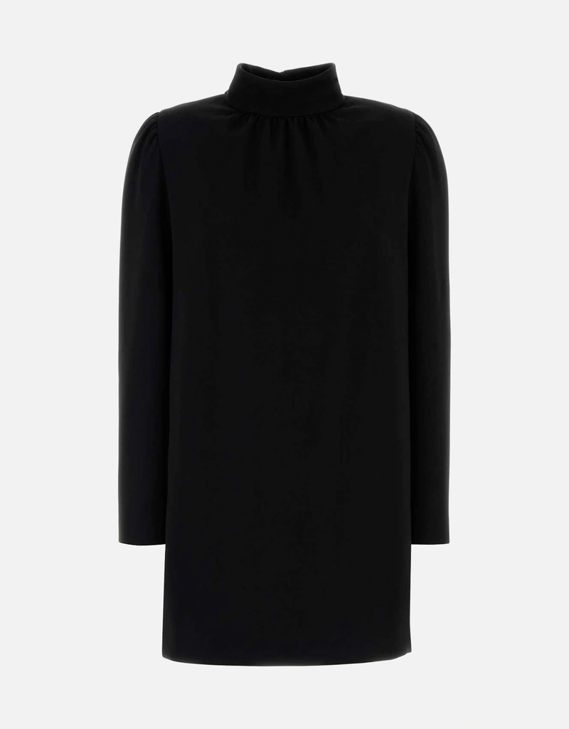 edikted black lace dress Calvin Klein Jeans | Rib mock neck dress in black main image 0