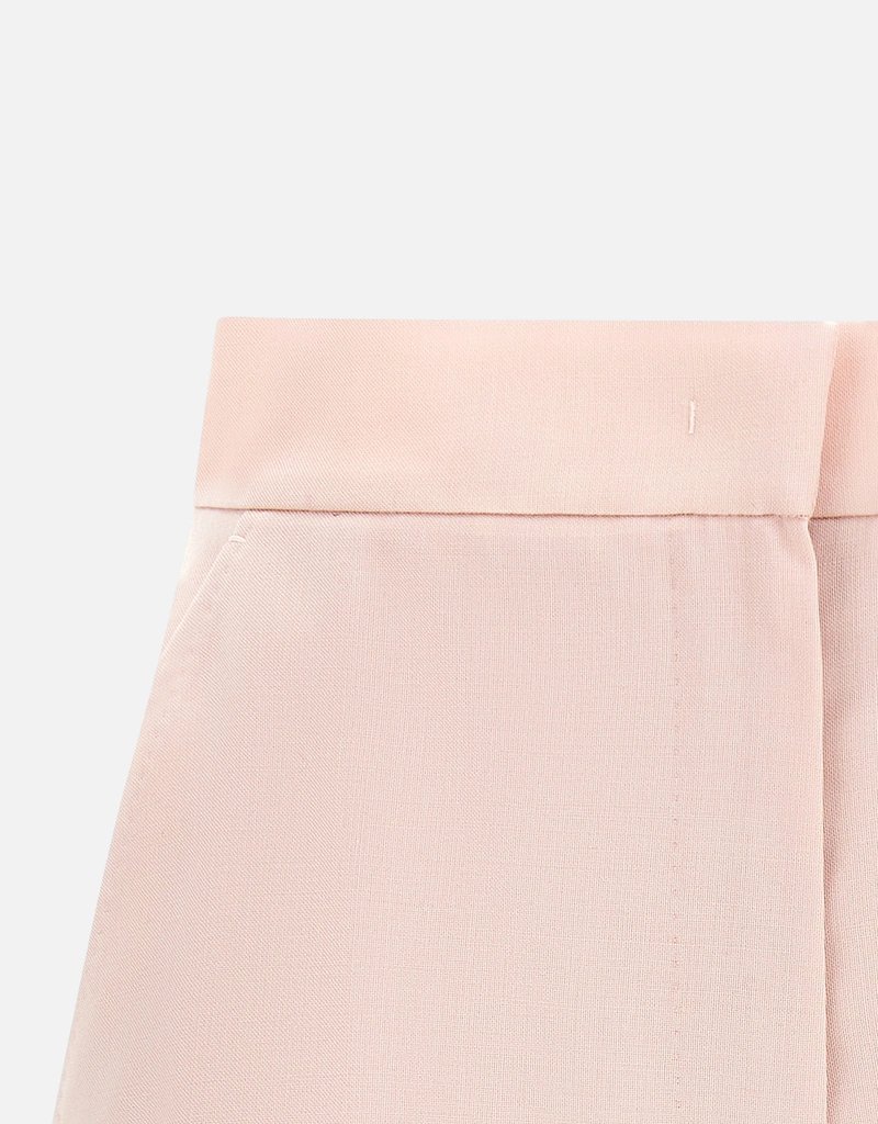 Max Mara ウール モヘア シルク キャンバス ハイウエスト フレア