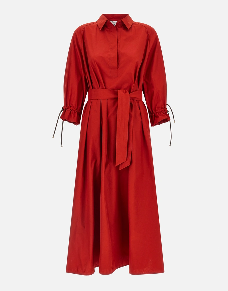 Max Mara オーバーサイズコットンポプリンフレアドレス (すべての新品