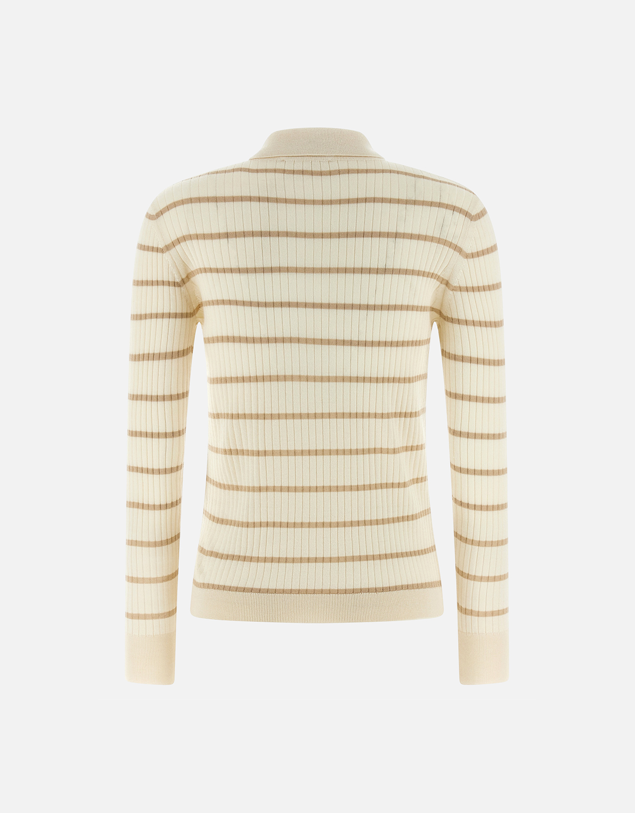 Max Mara MxpGitano カシミヤ シルク リブ ポロシャツ (すべての新品