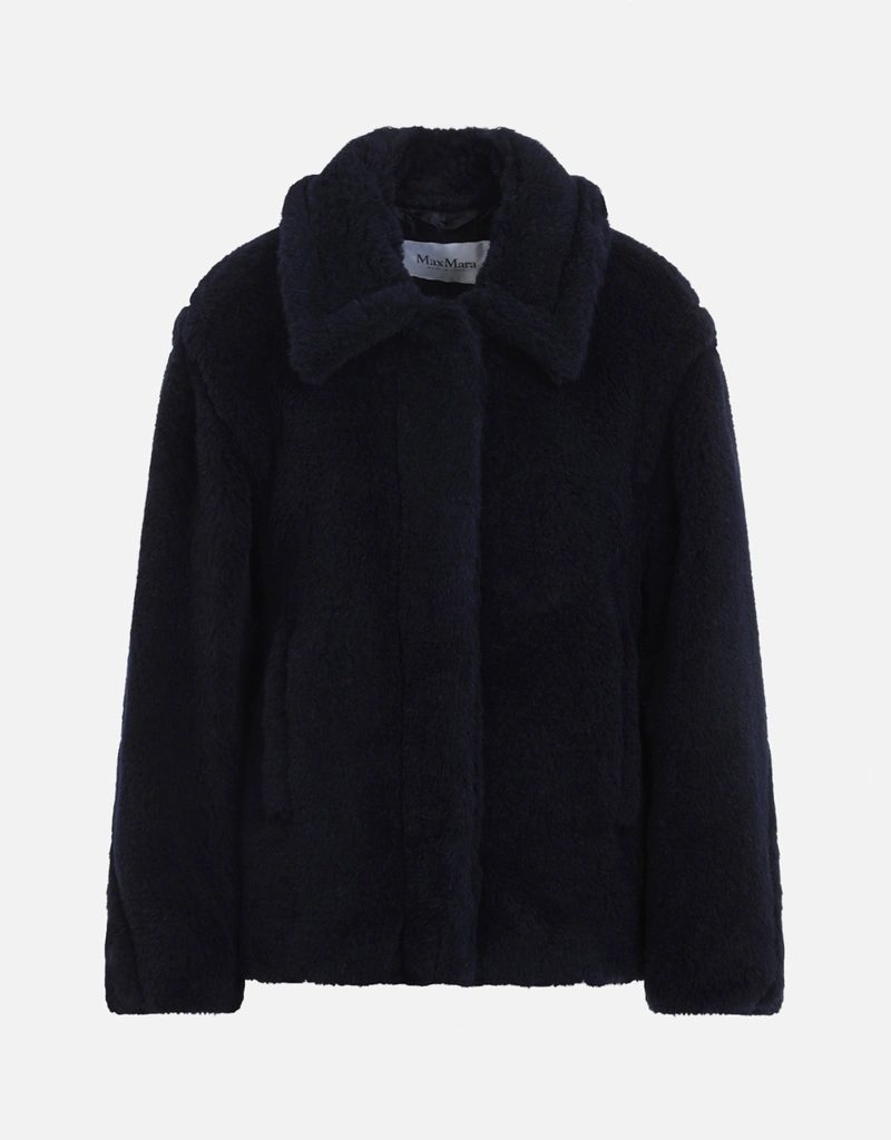 Max Mara Fuggito アルパカ バージンウール シルク ショートテディ