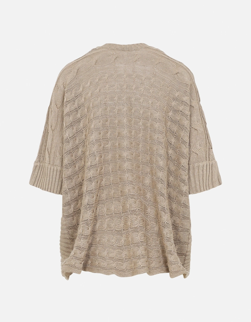 Max Mara エレシア リネン ケーブルカーディガン (すべての新品