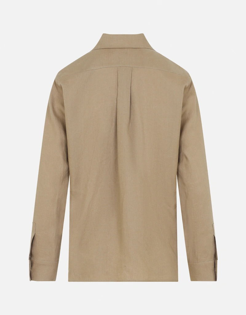 Max Mara リネン M ロゴ シャツ (すべての新品) IFCHIC.COM