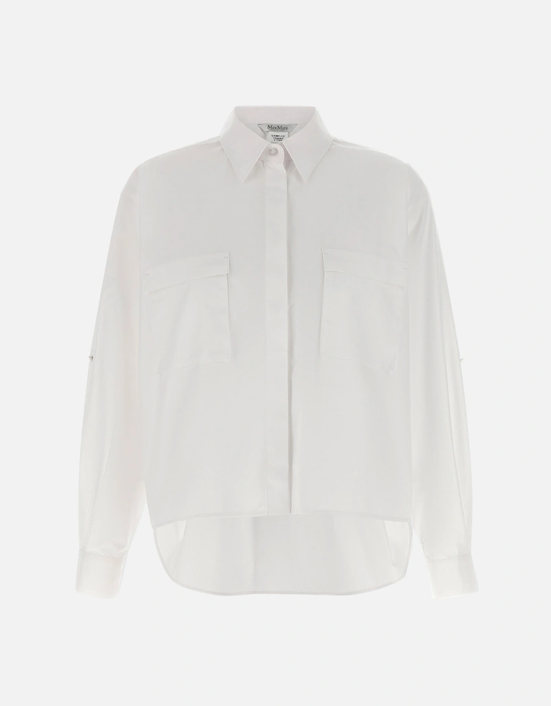 Max Mara Mxmtenueコットンオーバーサイズシャツ (すべての新品