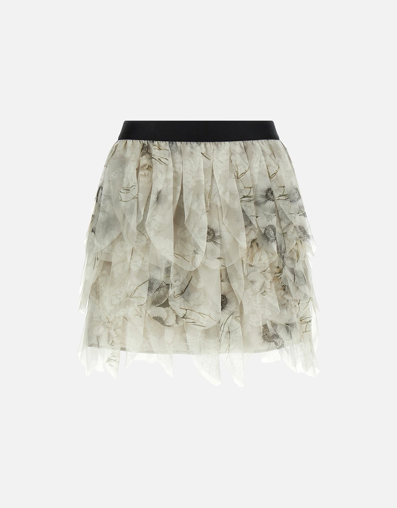 Max Mara MxsTalcoシルクオーガンザミニスカート (すべての新品