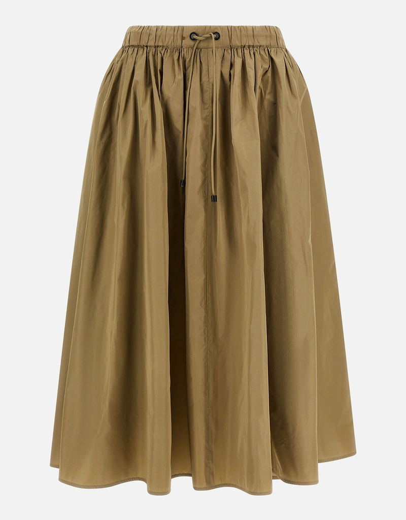 Max Mara MxmLonza シルク混タフタミディスカート (すべての新品