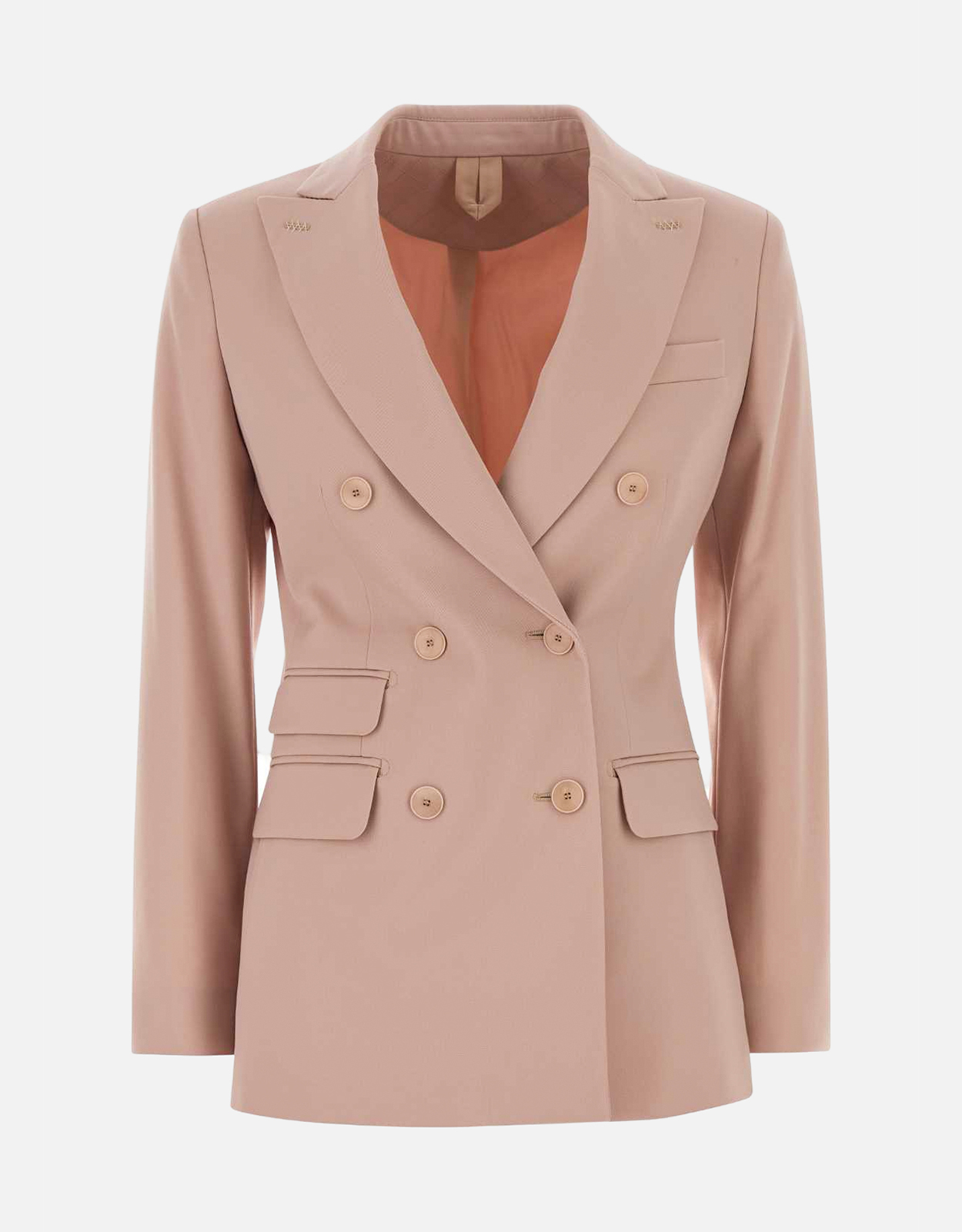 Max Mara Blazer Doppiopetto Lana Comfort Rosa - IT 38　マックスマーラ ブレザー ドッピオペット ラナ コンフォート ローザ - IT 38 Max