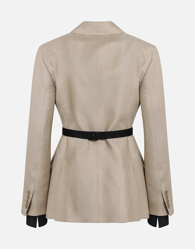 【新品未使用】Max Mara ダブルブレストジャケット リネン サイズ46 Max Mara ダブルブレスト リネン ブレザー (すべての新品) IFCHIC.COM