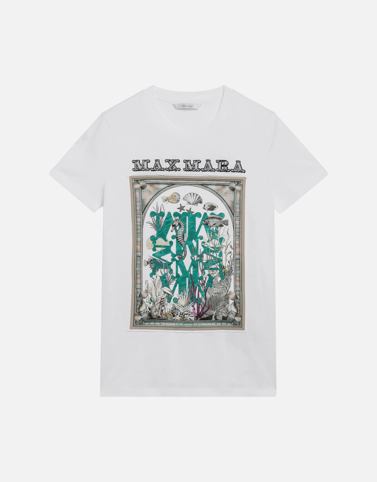 Max Mara コットン ジャージー プリント Tシャツ (トップス) IFCHIC.COM Max Mara コットン ジャージー プリント Tシャツ (トップス) IFCHIC.COM