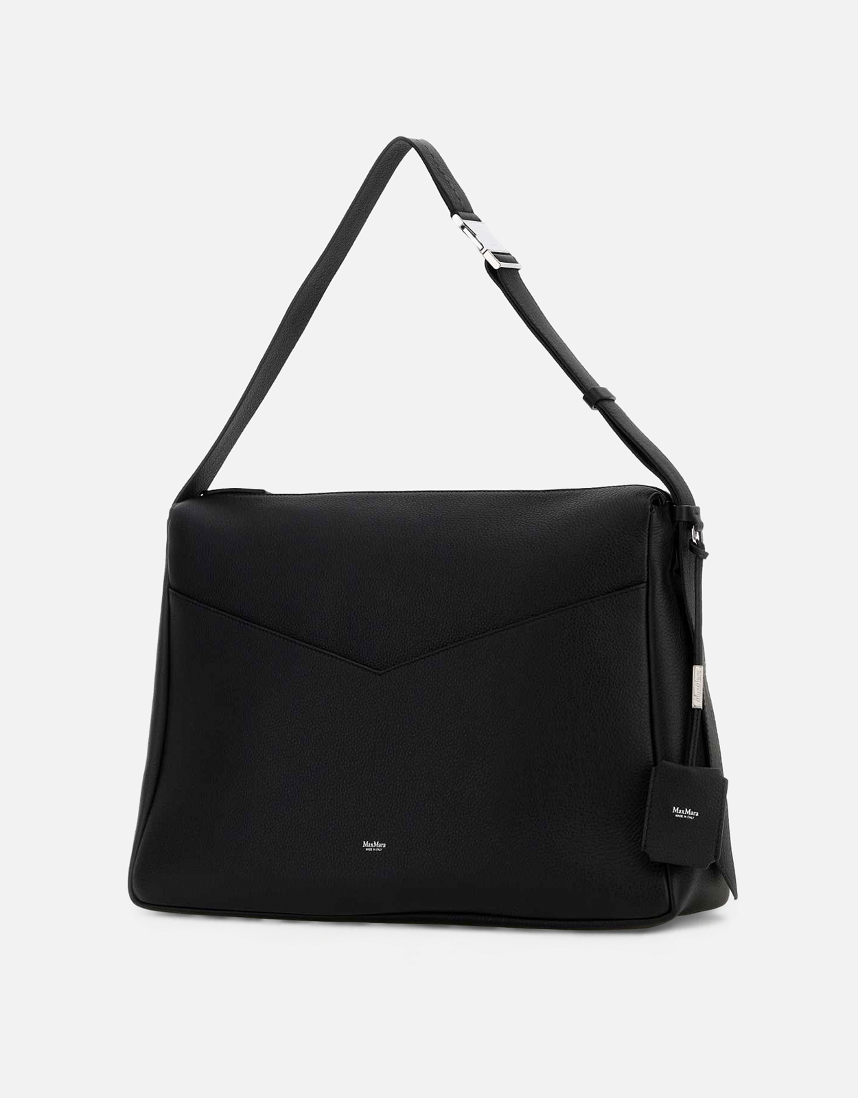 マックスマーラショルダーバッグ Max Mara ラージ セミグロス レザー ショルダーバッグ () IFCHIC.COM